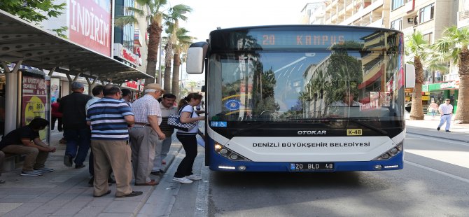 Denizli’de Cumhuriyet Bayramı’nda Otobüsler Ücretsiz