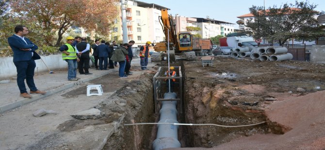 Soma’nın Prestij Caddelerinin Yağmursuyu Hattında Sona Yaklaşıldı