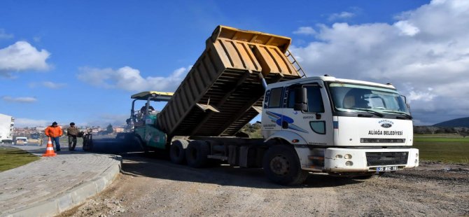 Aliağa Belediyesi’nden 450 Bin Metre Karelik Sıcak Asfalt