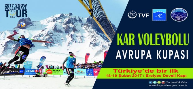 Türkiye'de Bir İlk: Erciyes'te Kar Voleybolu Turnuvası