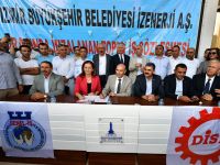 Büyükşehir'de toplu sözleşme sevinci